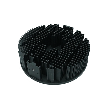 Cold-forged aluminum heat sink.021