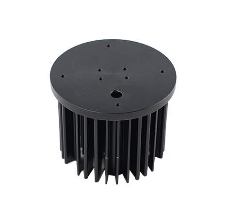 Cold-forged aluminum heat sink.039