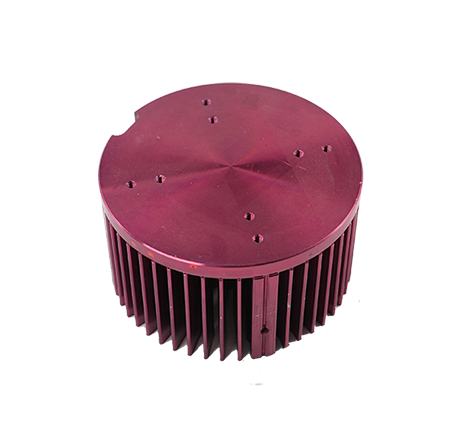 Cold-forged aluminum heat sink.040