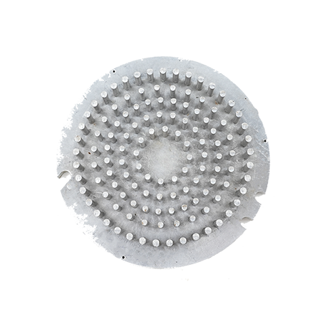 Cold-forged aluminum heat sink.041