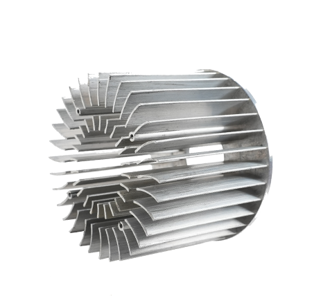 Cold-forged aluminum heat sink.042