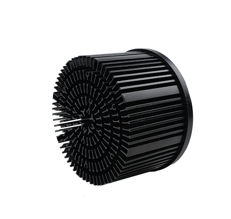 Cold-forged aluminum heat sink.044