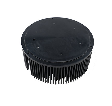 Cold-forged aluminum heat sink.046