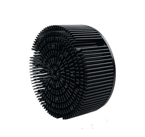 Cold-forged aluminum heat sink.046