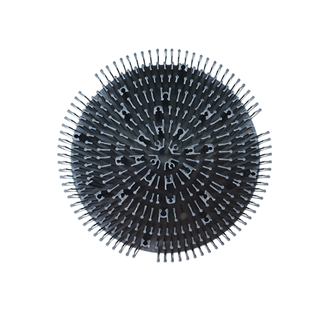 Cold-forged aluminum heat sink.046