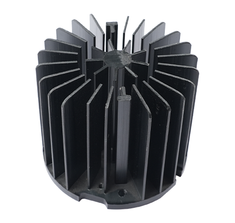 Cold-forged aluminum heat sink.011