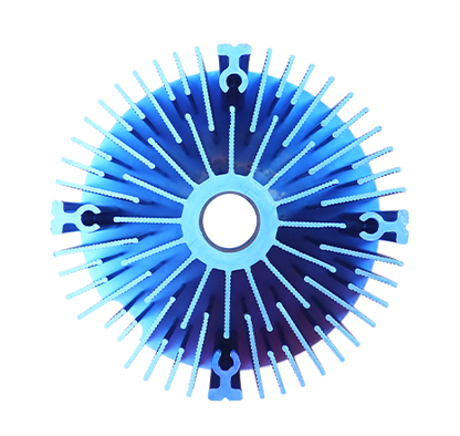 Cold-forged aluminum heat sink.016