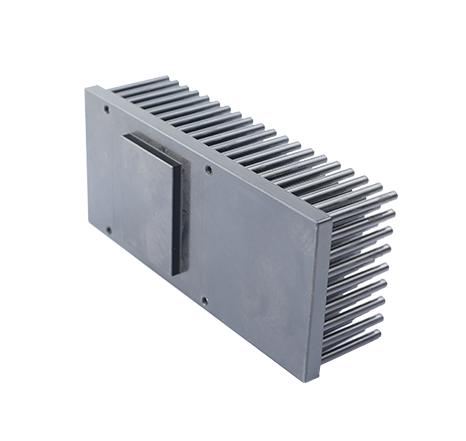 Cold-forged aluminum heat sink.010