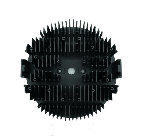 Cold-forged aluminum heat sink.021
