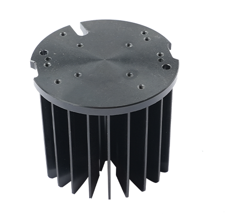 Cold-forged aluminum heat sink.011