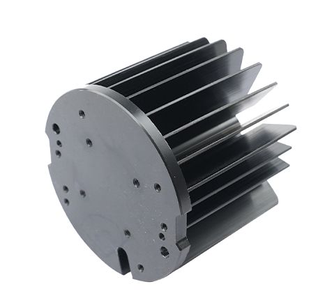 Cold-forged aluminum heat sink.011
