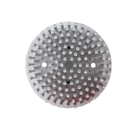 Cold-forged aluminum heat sink.027