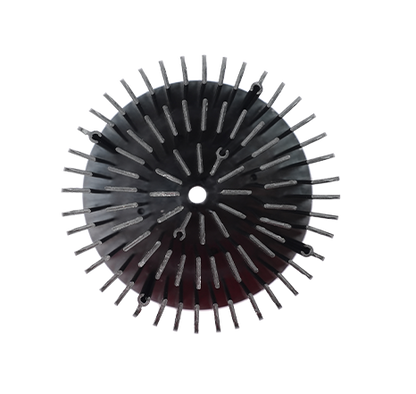 Cold-forged aluminum heat sink.012