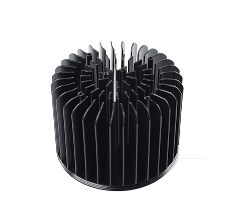 Cold-forged aluminum heat sink.030