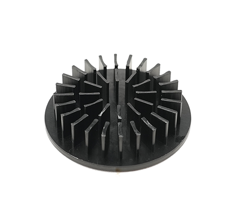 Cold-forged aluminum heat sink.032