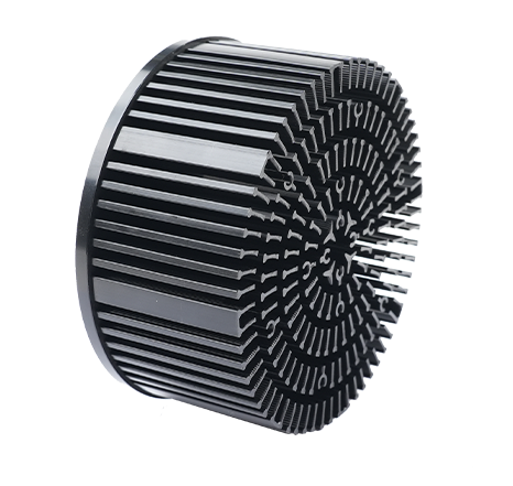 Cold-forged aluminum heat sink.013