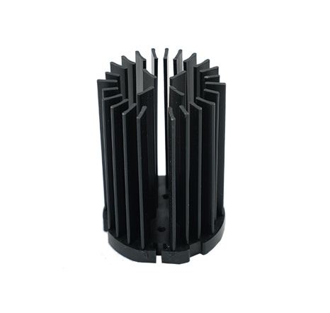 Cold-forged aluminum heat sink.036