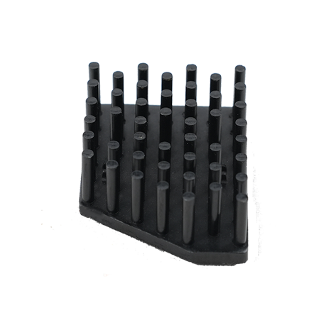 Cold-forged aluminum heat sink.037