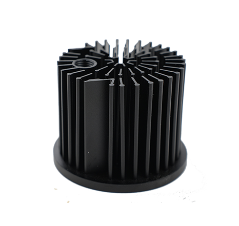 Cold-forged aluminum heat sink.039