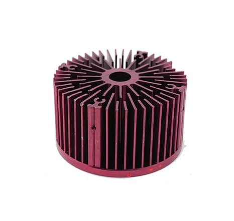 Cold-forged aluminum heat sink.040