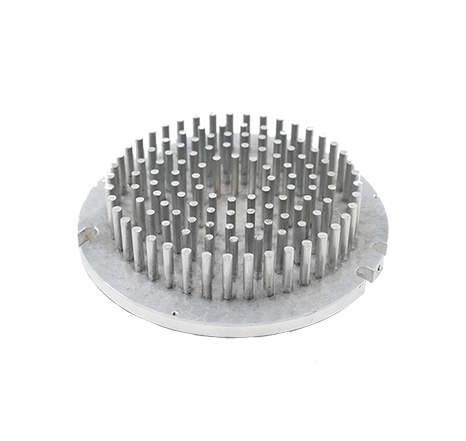 Cold-forged aluminum heat sink.041