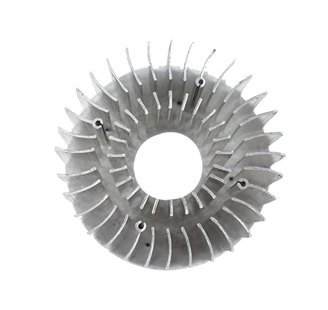 Cold-forged aluminum heat sink.042