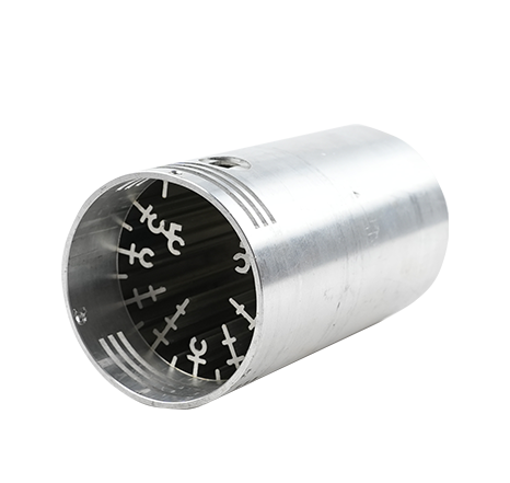 Cold-forged aluminum heat sink.017