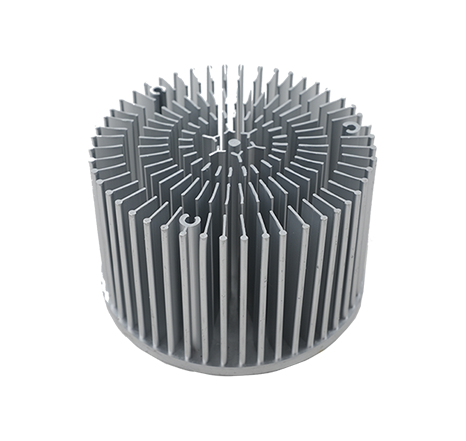 Cold-forged aluminum heat sink.043