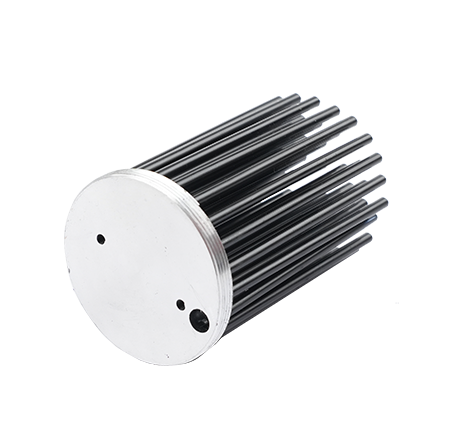 Cold-forged aluminum heat sink.026