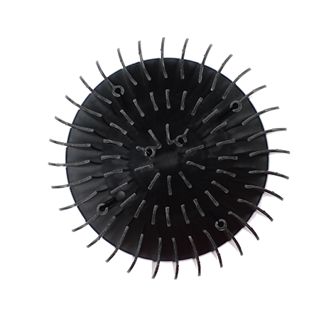 Cold-forged aluminum heat sink.030