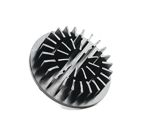 Cold-forged aluminum heat sink.032