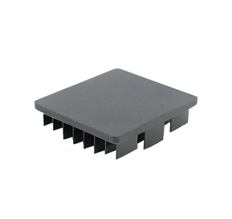 Cold-forged aluminum heat sink.033