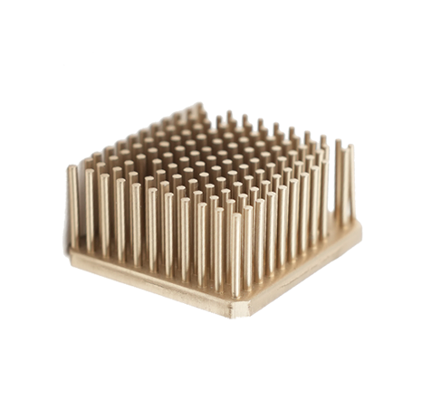 Cold-forged aluminum heat sink.035