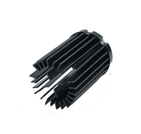 Cold-forged aluminum heat sink.036