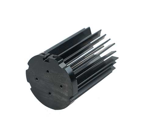 Cold-forged aluminum heat sink.036