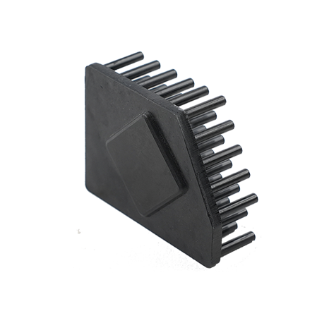 Cold-forged aluminum heat sink.037