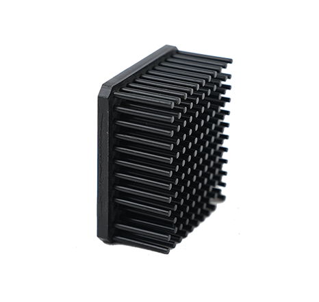 Cold-forged aluminum heat sink.038