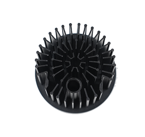 Cold-forged aluminum heat sink.039