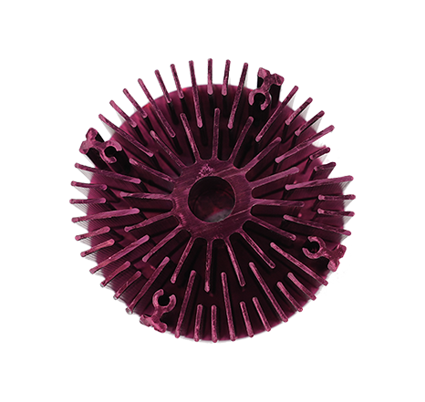 Cold-forged aluminum heat sink.040