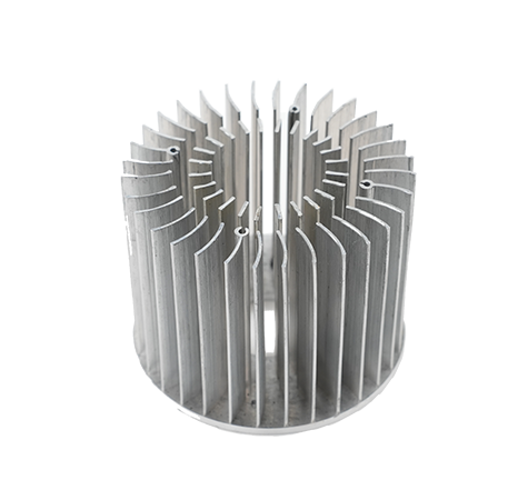 Cold-forged aluminum heat sink.042