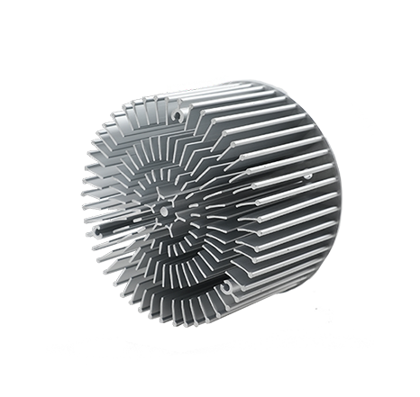 Cold-forged aluminum heat sink.043