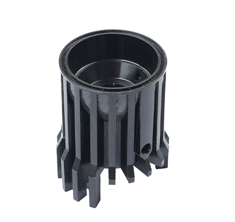 Cold-forged aluminum heat sink.008